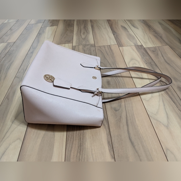 Tory Burch Robinson Tote Bag Pink Leather Beautiful! - Picture 11 of 15